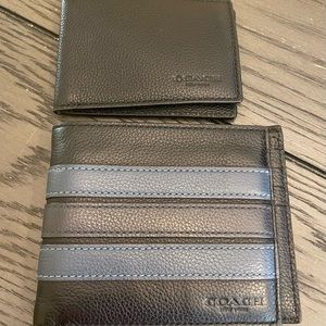 Men’s Coach Wallet like new. Blue/Black